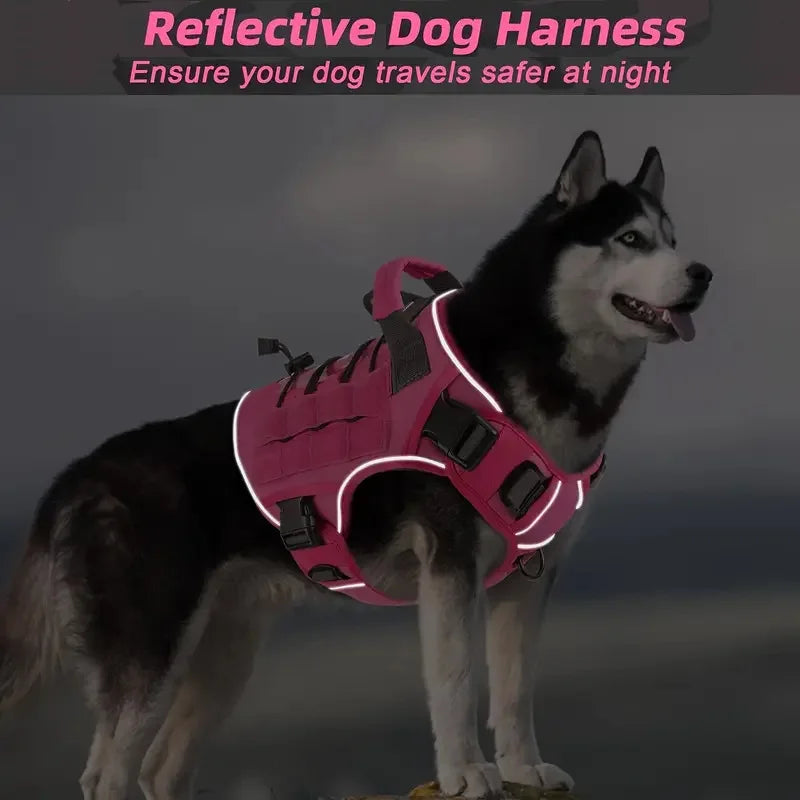 Adjustable Oxford Cloth Dog Vest Harness with Top Handle
