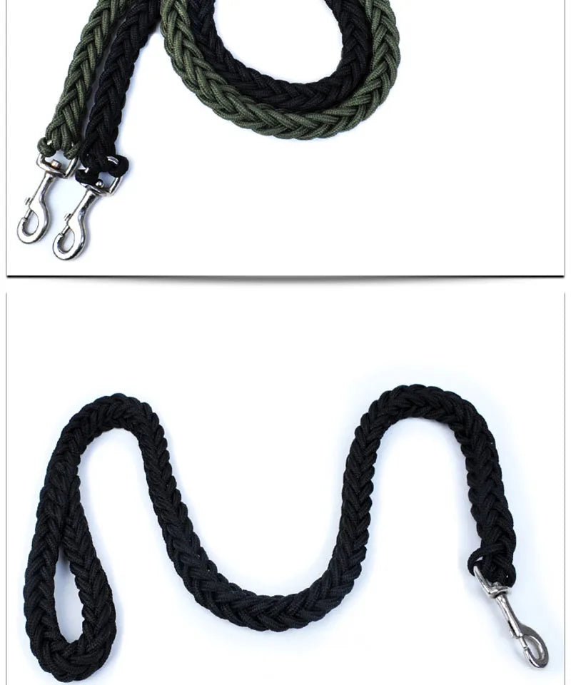 Nylon Dog Harness Leash For Medium Large Dogs Leads Pet Training Running Walking Safety Mountain Climb Dog Leashes Ropes supply